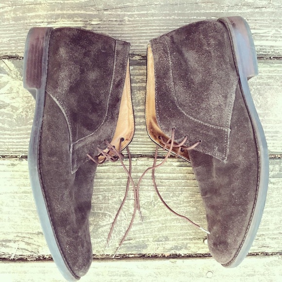 Johnston & Murphy brown suede ankle boots main image 4